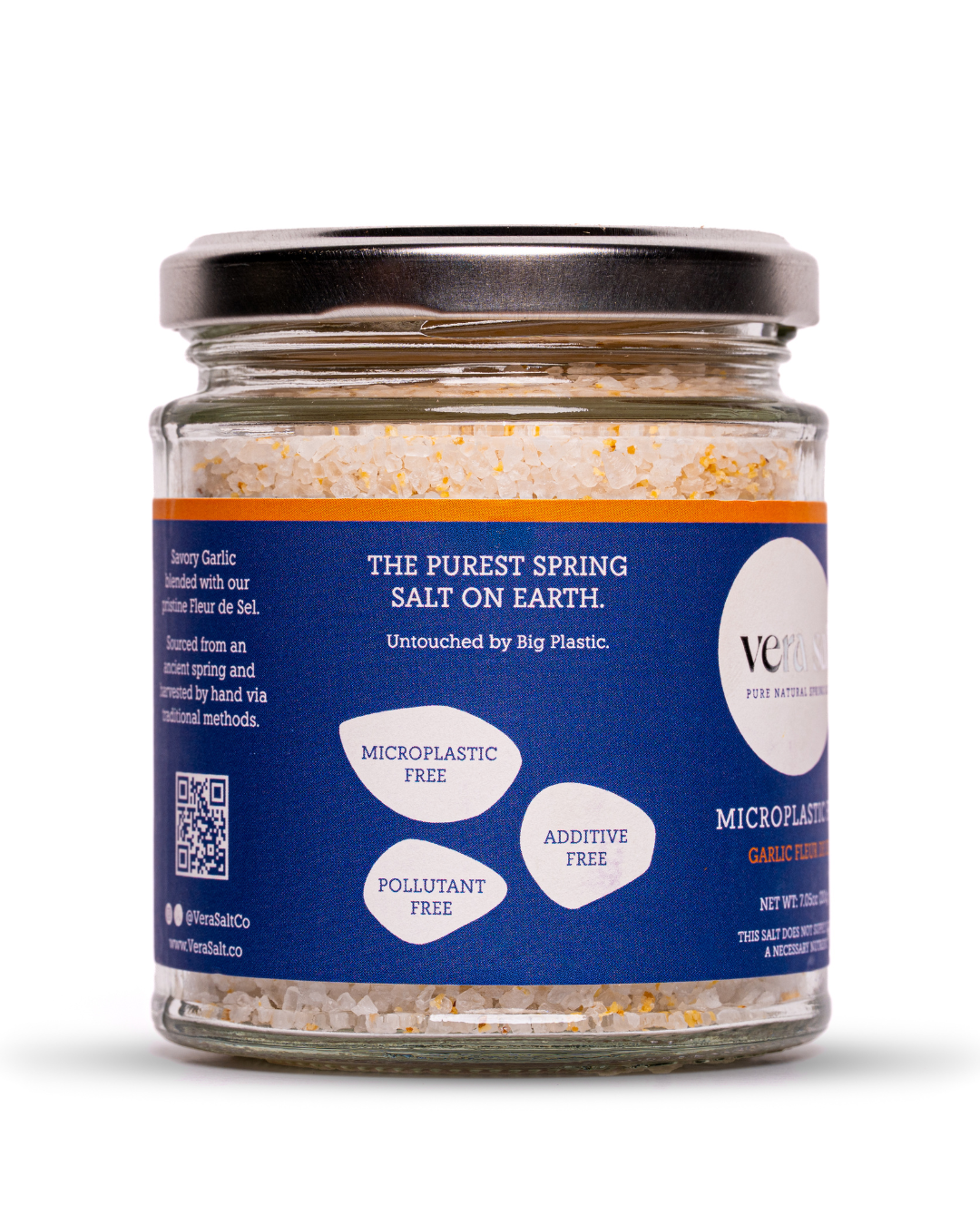 Garlic Infused Spring Salt (200g) - Microplastic Free