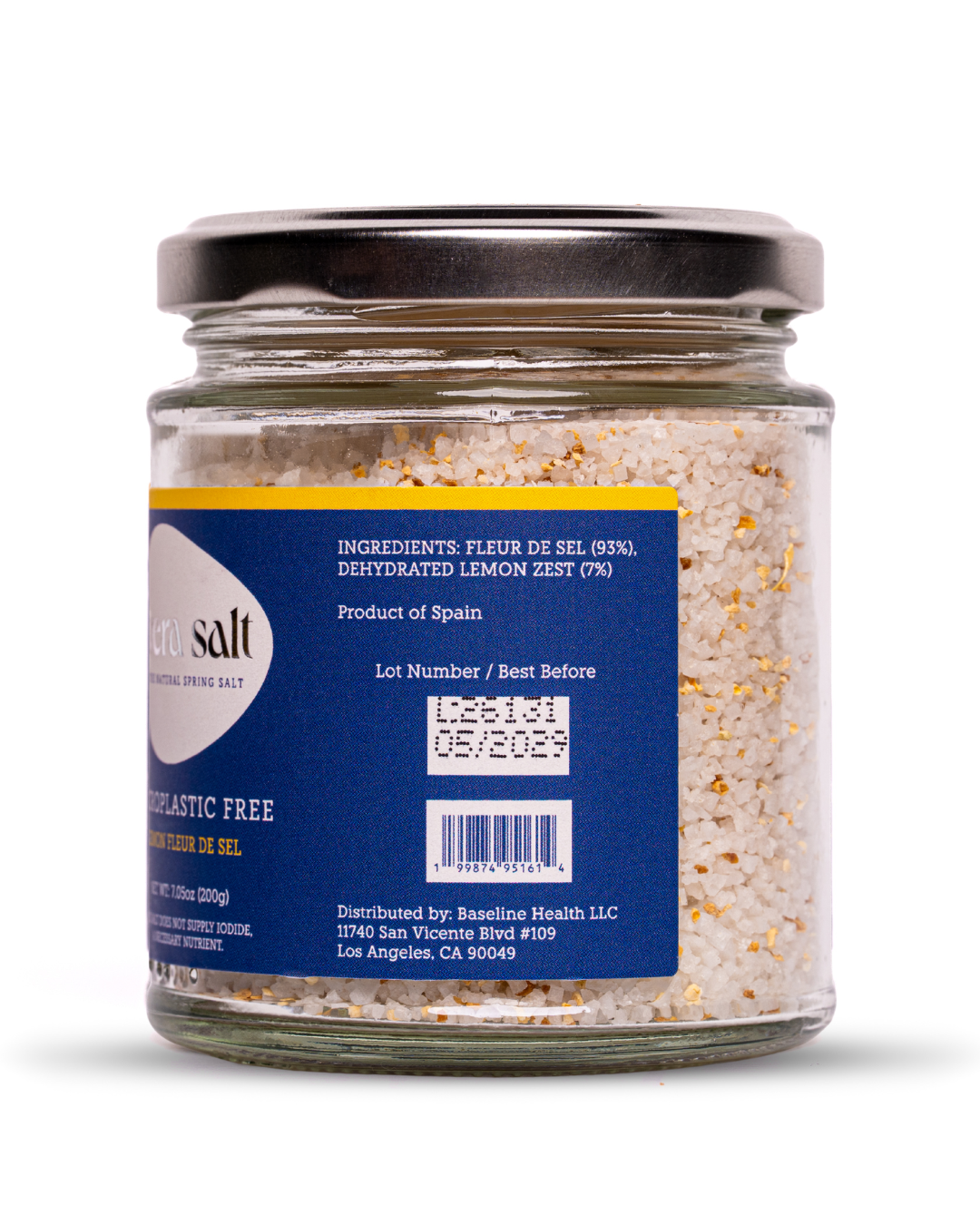 Lemon Infused Spring Salt (200g) - Microplastic Free