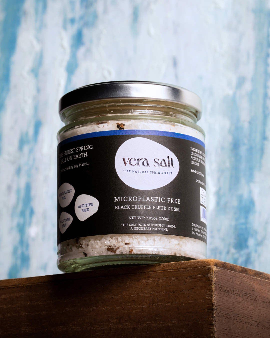Black Truffle Infused Spring Salt (200g) - Microplastic Free